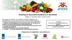 Advertentie Voeding en duurzame landbouw in Suriname